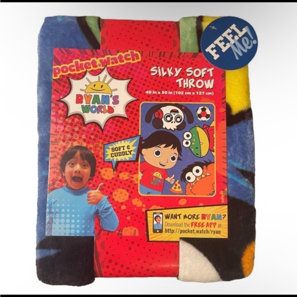 Ryan’s World Silky Soft Throw Blanket - Multicolor